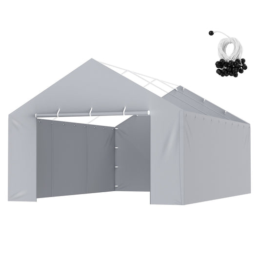 VEVOR Carport Replacement Canopy Cover Side Wall 13 x 20 ft, Garage Tent Shelter