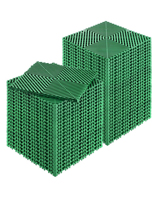 VEVOR Interlocking Drainage Mat Drainage Cushion 31 x 31 cm Modular Floor Tile