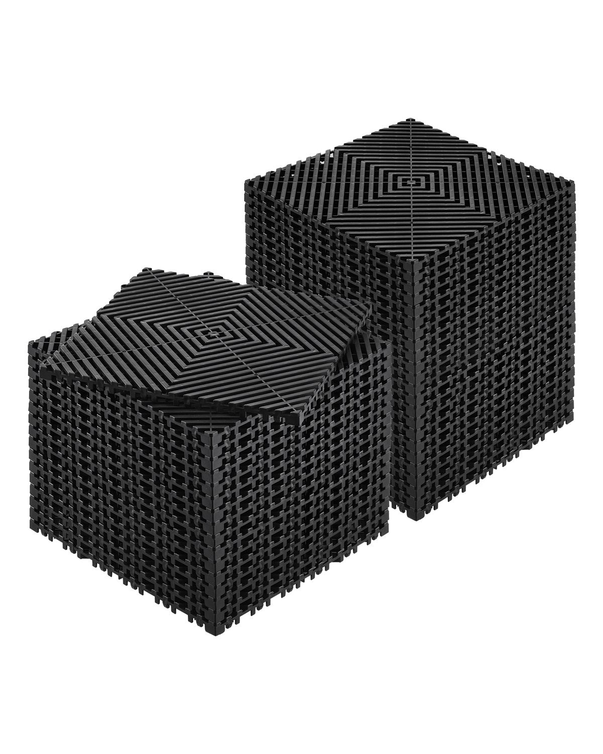 VEVOR Drainage Mat Drainage Floor Tile 31 x 31 cm Modular Interlocking Mat