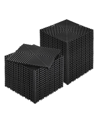 VEVOR Drainage Mat Drainage Floor Tile 31 x 31 cm Modular Interlocking Mat