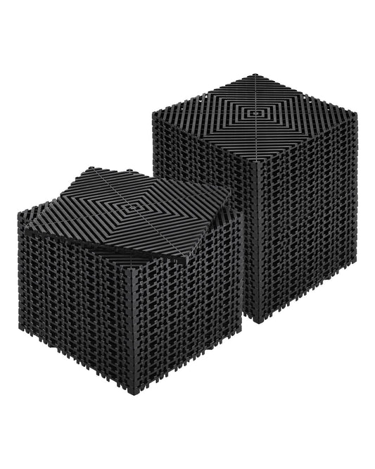 VEVOR Drainage Mat Drainage Floor Tile 31 x 31 cm Modular Interlocking Mat