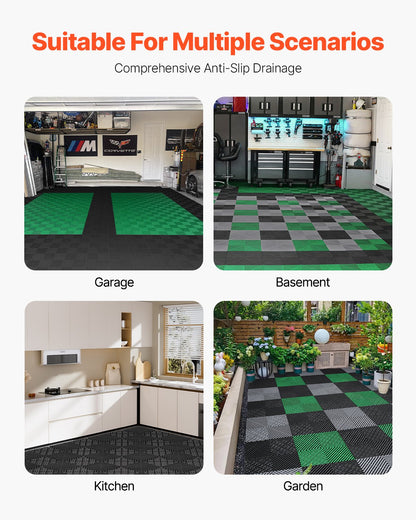 VEVOR Drainage Mat Modular Interlocking Cushion 31 x 31 cm Drainage Floor Tile
