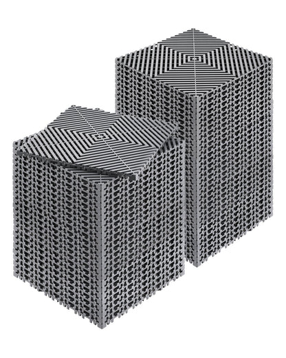 VEVOR Modular Drainage Mat Interlocking Floor Tile 31 x 31 cm Drainage Cushion
