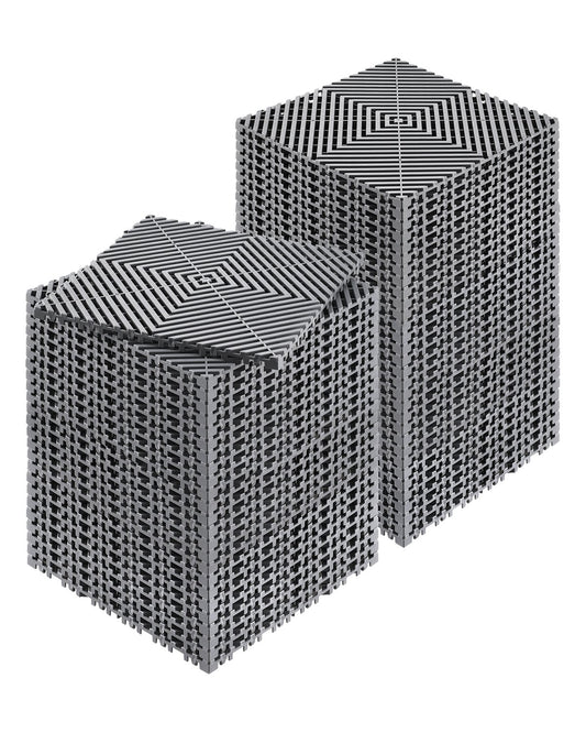 VEVOR Modular Drainage Mat Interlocking Floor Tile 31 x 31 cm Drainage Cushion