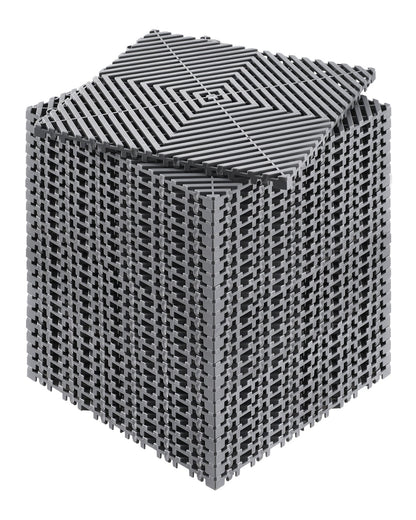 VEVOR Drainage Mat Drainage Floor Tile 31 x 31 cm Modular Interlocking Cushion