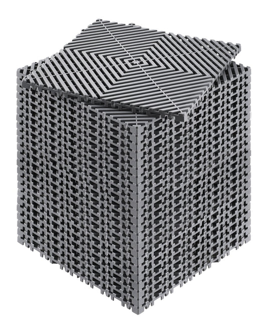 VEVOR Drainage Mat Drainage Floor Tile 31 x 31 cm Modular Interlocking Cushion