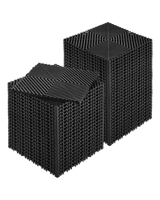 VEVOR Drainage Mat Modular Floor Tile 31 x 31 cm Interlocking Drainage Cushion