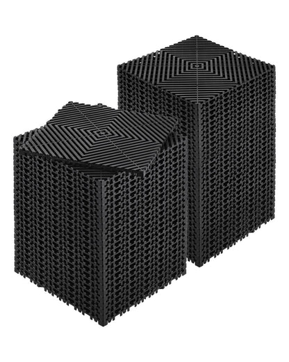 VEVOR Interlocking Drainage Mat Modular Floor Tile 31 x 31 cm Drainage Cushion