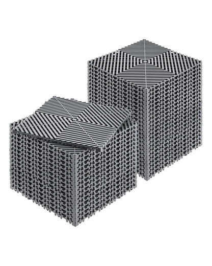 VEVOR Drainage Mat Drainage Floor Mat 31 x 31 cm Modular Interlocking Cushion