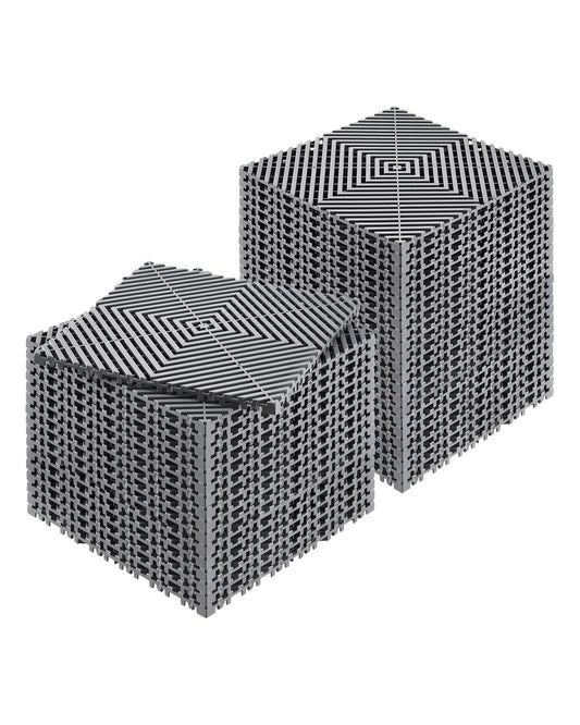 VEVOR Drainage Mat Drainage Floor Mat 31 x 31 cm Modular Interlocking Cushion