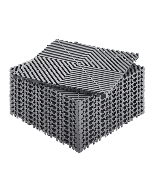 VEVOR Drainage Mat Modular Interlocking Cushion 31 x 31 cm Drainage Floor Mat