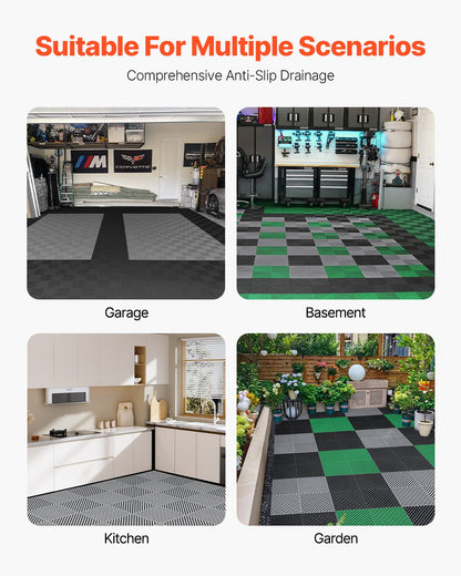 VEVOR Drainage Mat Modular Interlocking Mat 41.5 x 41.5 cm Drainage Floor Tile