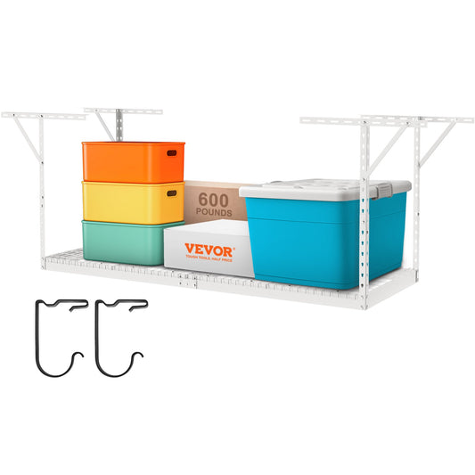 VEVOR Overhead Garage Storage Rack, 91.44x243.84cm Garage Ceiling Storage Racks,