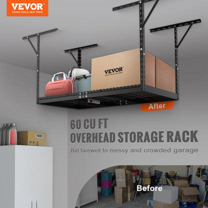 VEVOR Overhead Garage Storage Rack, 36x72 inch Garage Ceiling Storage Racks, Heavy