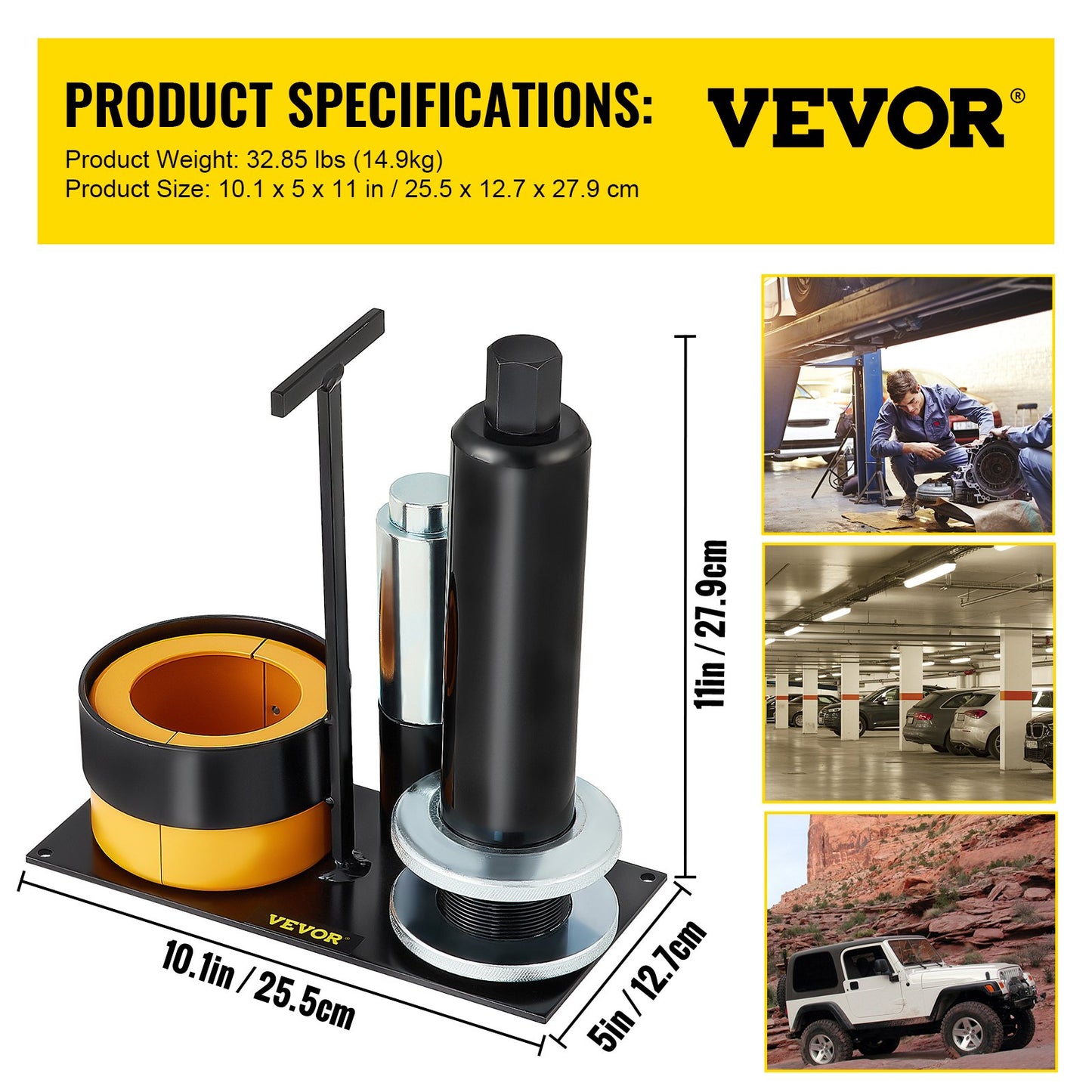 VEVOR Carrier & Pinion Bearing Puller, Compatible with Dana 30, 40, 60, 70, Ford