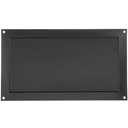 Crawl Space Flood Vent 8" Height x 16" Width Foundation Flood Vent to Reduce Foundation Damage and Flood Risk, Black, Wall Mounted Flood Vent, for Crawl Spaces, Garages & Full Height Enclosures