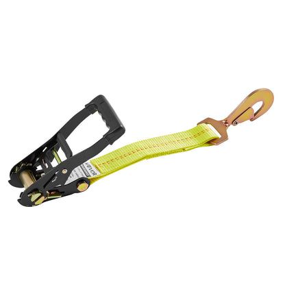 Wheel Chock Tie-Down Kit, Axle Type Trailer Tie Down Strap, Car Tie Down Kit with Break Strength 4540 kg, Working Load 1512 kg, Trailer Ratchet Strap for ATV, UTV, & Heavy-Duty Pickup Trucks