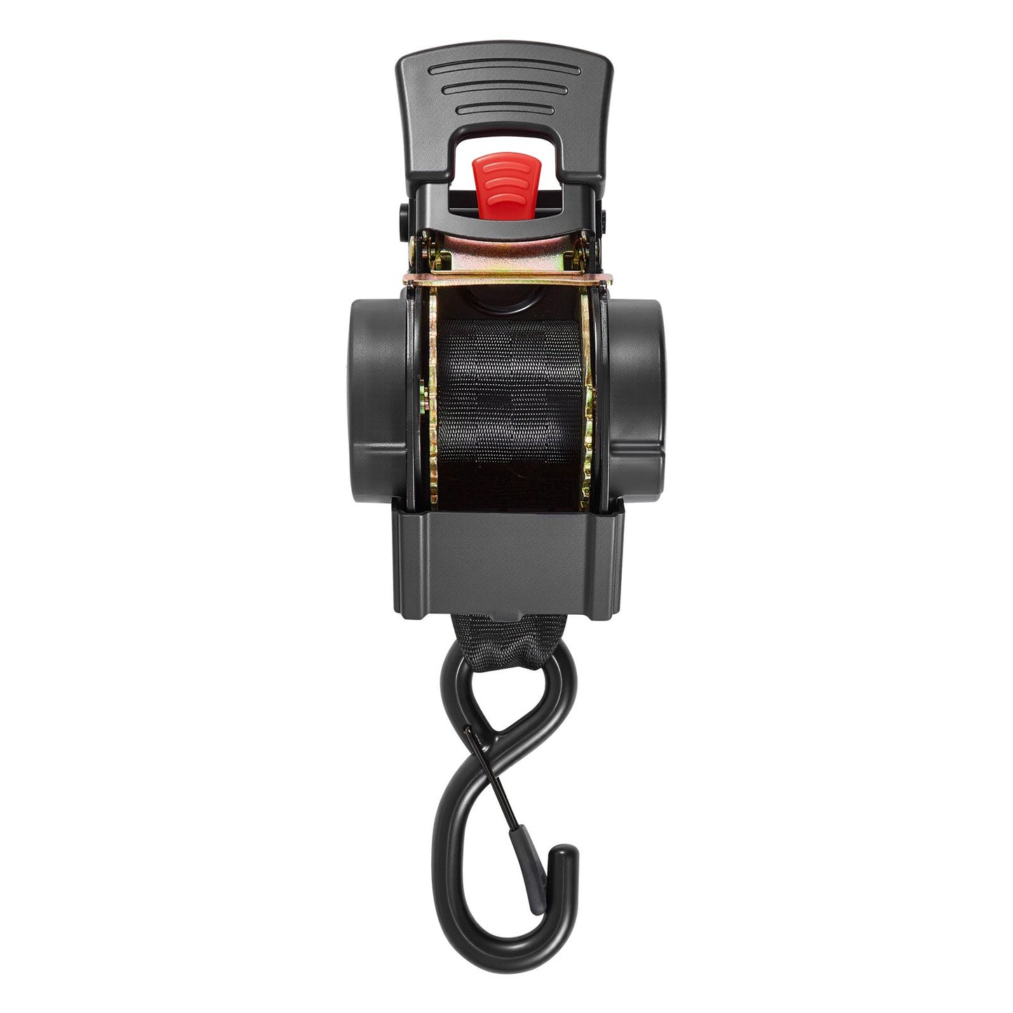 Wheel Chock Tie-Down Kit, Fixed Trailer Tie Down Strap, Car Tie Down Kit with S-Hook, Break Strength 748 kg & Working Load 250 kg Motorcycle Tie-Down System for Trailers, Boats, Snowmobiles