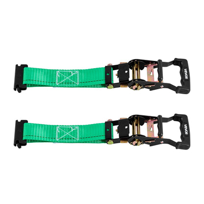 Wheel Chock Tie-Down Kit, Chock-Style Trailer Tie Down Strap, Car Tie Down Kit with Buckle, Break Strength 1986.73 kg & Working Load 662 kg Motorcycle Tie-Down System for ATVs, UTVs & Trailers
