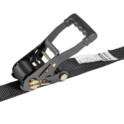 Wheel Chock Tie-Down Kit, Tire-Style Trailer Tie Down Strap, Car Tie Down Kit with Flat Hook, Break Strength 4540 kg & Working Load 1512 kg Motorcycle Tie-Down System for ATVs, SUVs, Trailers