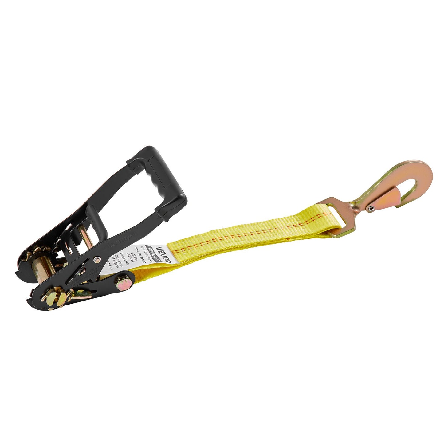 Wheel Chock Tie-Down Kit, Tire-Style Trailer Tie Down Strap, Car Tie Down Kit with Spring Hook, Break Strength 4540 kg & Working Load 1512 kg Motorcycle Tie-Down System for ATV, SUV, Trailer