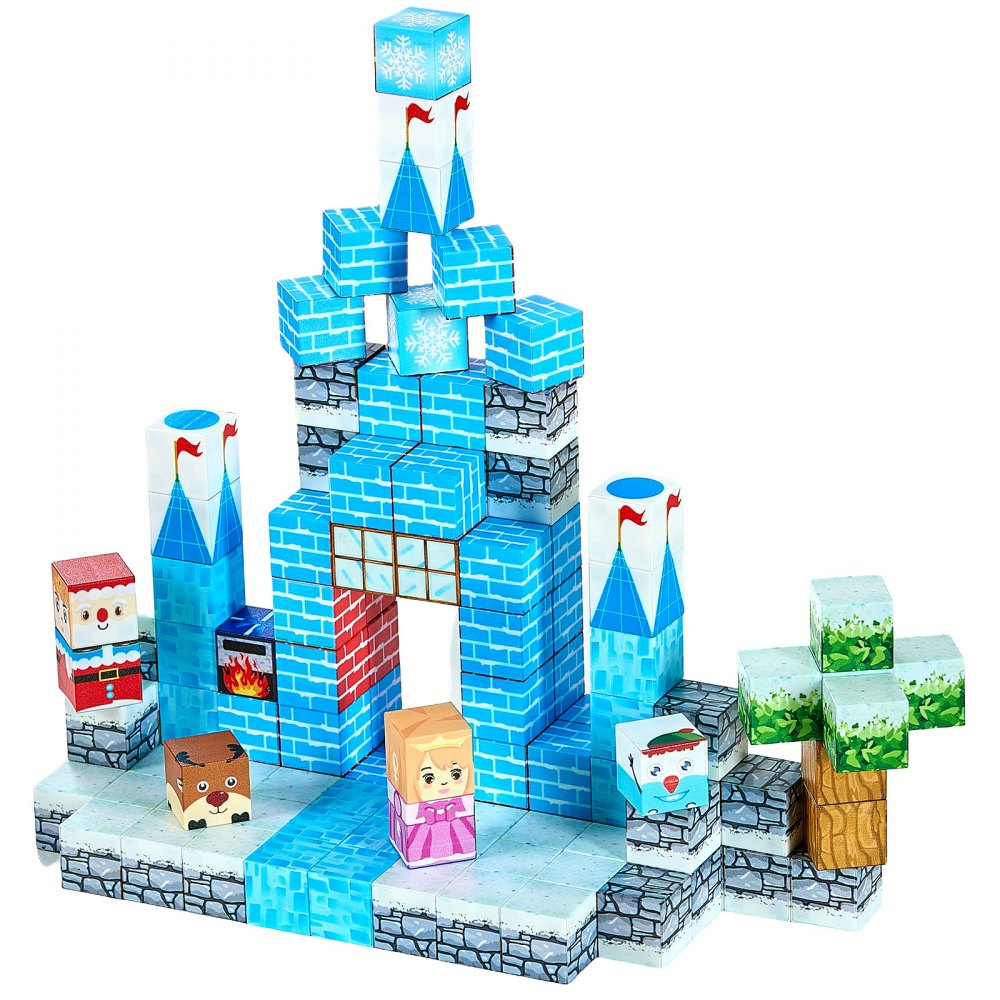 Magnetic Blocks 150 PCS Glacier Castle Set STEM Montessori Sensory Toys