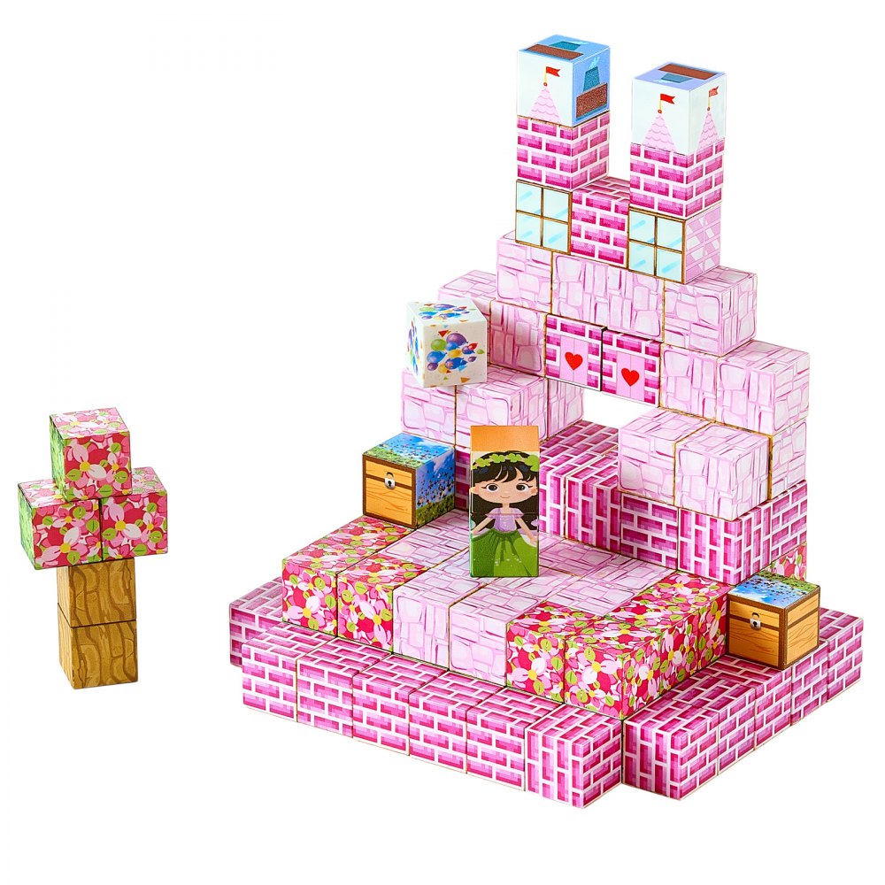 Magnetic Blocks 100 PCS Princess Castle Set STEM Montessori Sensory Toys