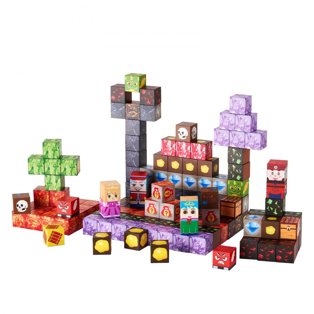 VEVOR Magnetic Blocks 150 PCS Dark Castle Set STEM Montessori Sensory Toys