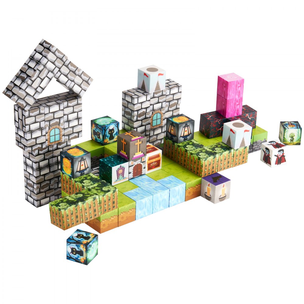 Magnetic Blocks 100 PCS Cemetery Zombies Set STEM Montessori Sensory Toys