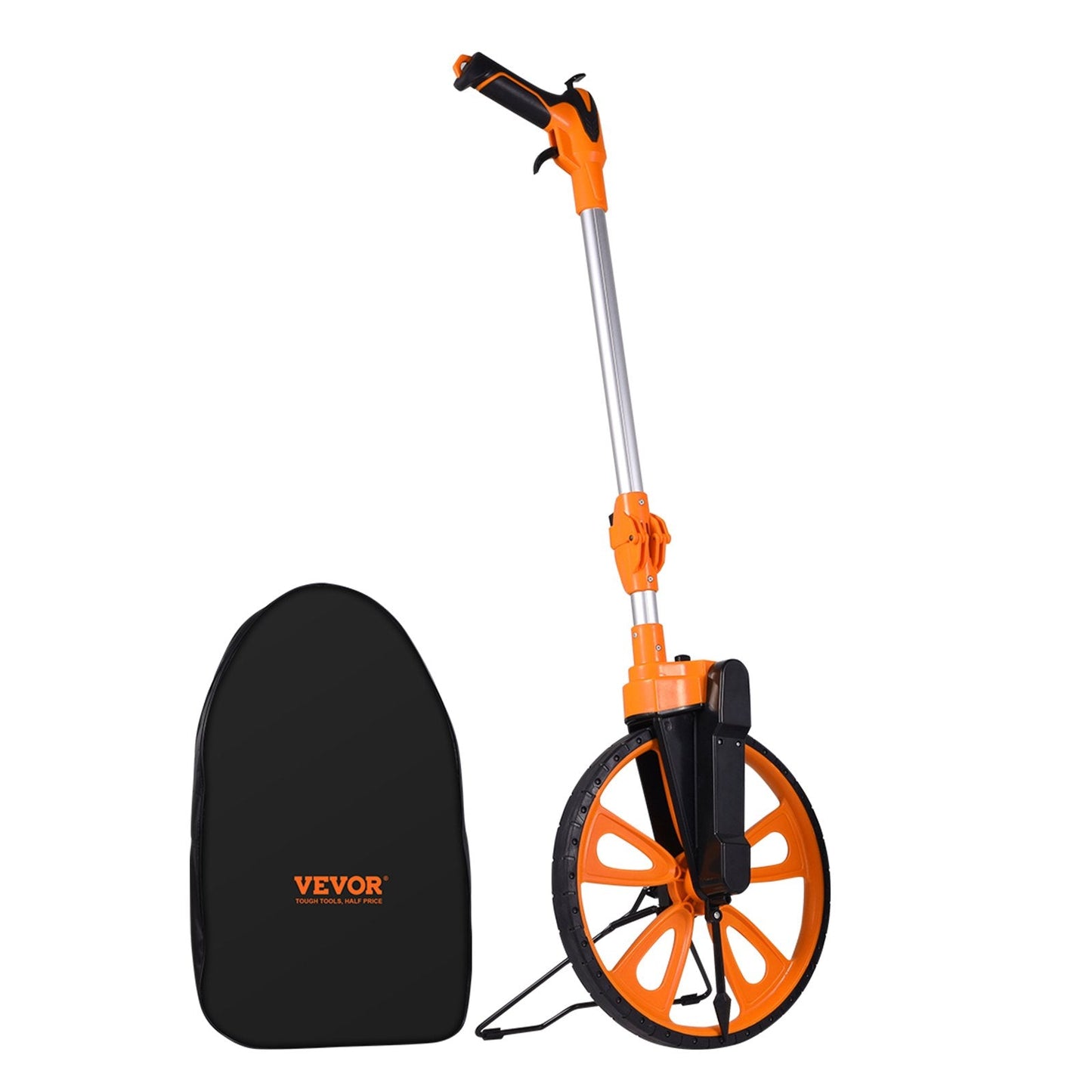 Telescoping Handle Measuring Wheel with Handbrake, 12.5 in Diameter, 1.95 kg