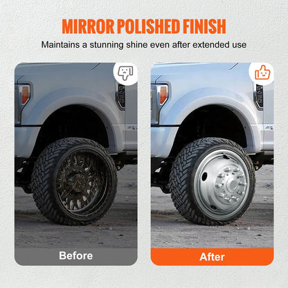 Stainless Steel Wheel Simulators for Ford F450/F550 (2005-2020), Set of 4