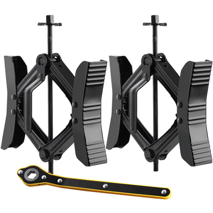 Dual H-Type Wheel Stabilizers for RVs with Ratchet Wrench, Adjustable 2-PCS