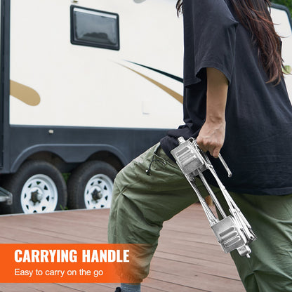 VEVOR X-Chock Wheel Stabilizer Trailer RV Tire Chock with Ratchet Wrench 2 PCS