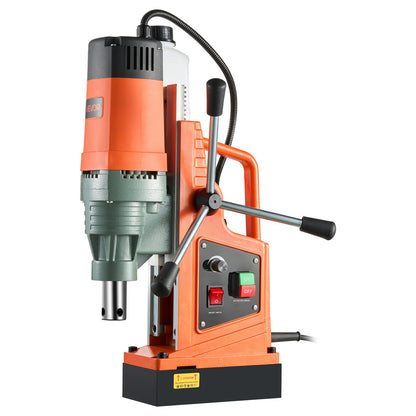 Magnetic Drill, 1550W Motor 50 mm Coring Diameter, 13000 N Magnetic Force, 0-550 RPM Variable Speed, Portable Electric Mag Drill Press Drilling Machine for Metal Surface, Home Improvement