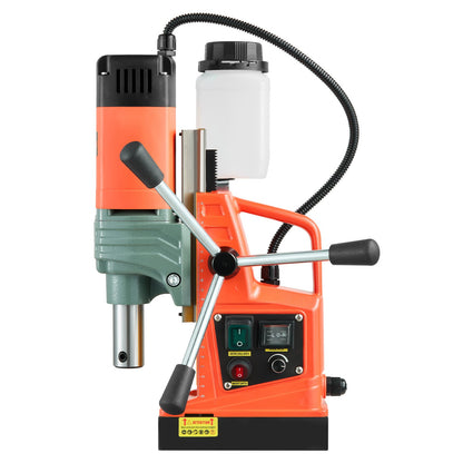 Magnetic Drill, 1450W Motor 50 mm Coring Diameter, 13000 N Magnetic Force, Portable Electric Mag Drill Press with 6 Coring Bits, Variable Speed, Drilling Machine for Metal Surface, Industrial