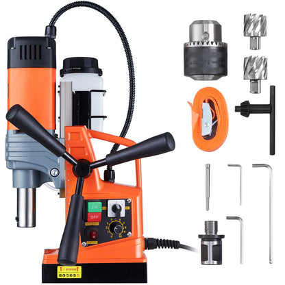 VEVOR Magnetic Drill, 1300W 1.57" Boring Diameter, 2922lbf/13000N Portable Electric