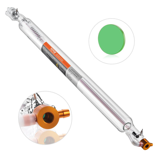 VEVOR Laser Tube, 50W CO2 Laser Tube for Laser Engraver and Cutter Machine, 850
