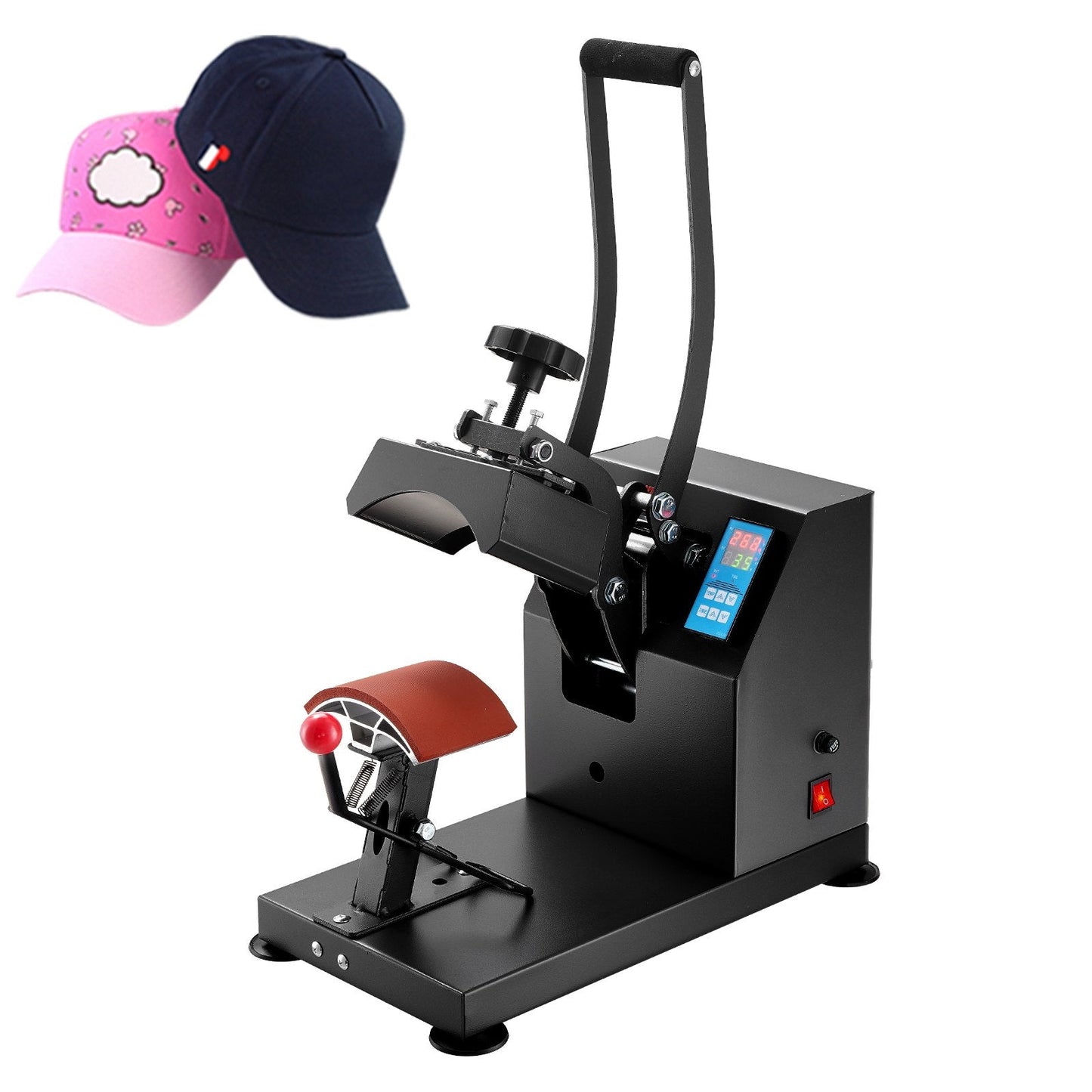 Cap Heat Press Machine, 9x14cm, Aluminum Sublimation, 350W, for Golf Caps
