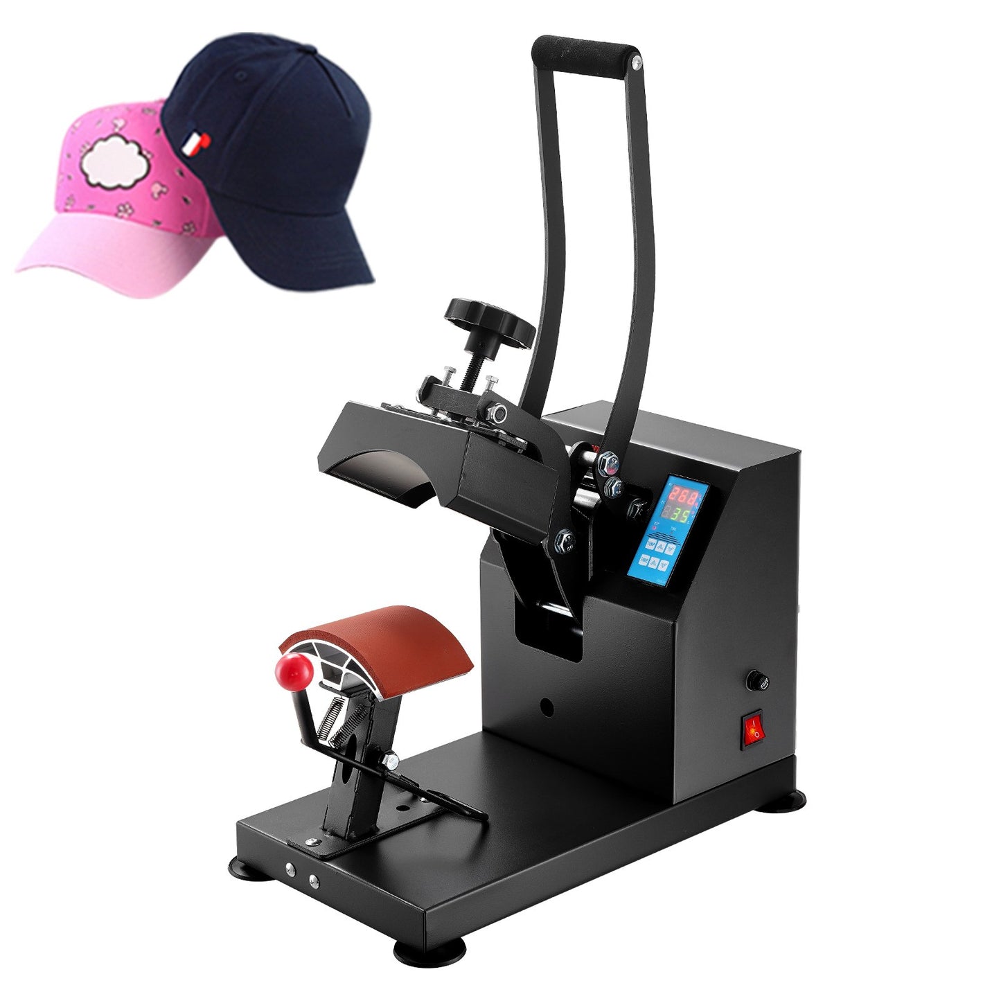 VEVOR Hat Press 3.5 x 5.5in Cap Heat Press Machine Aluminum Transfer Sublimation