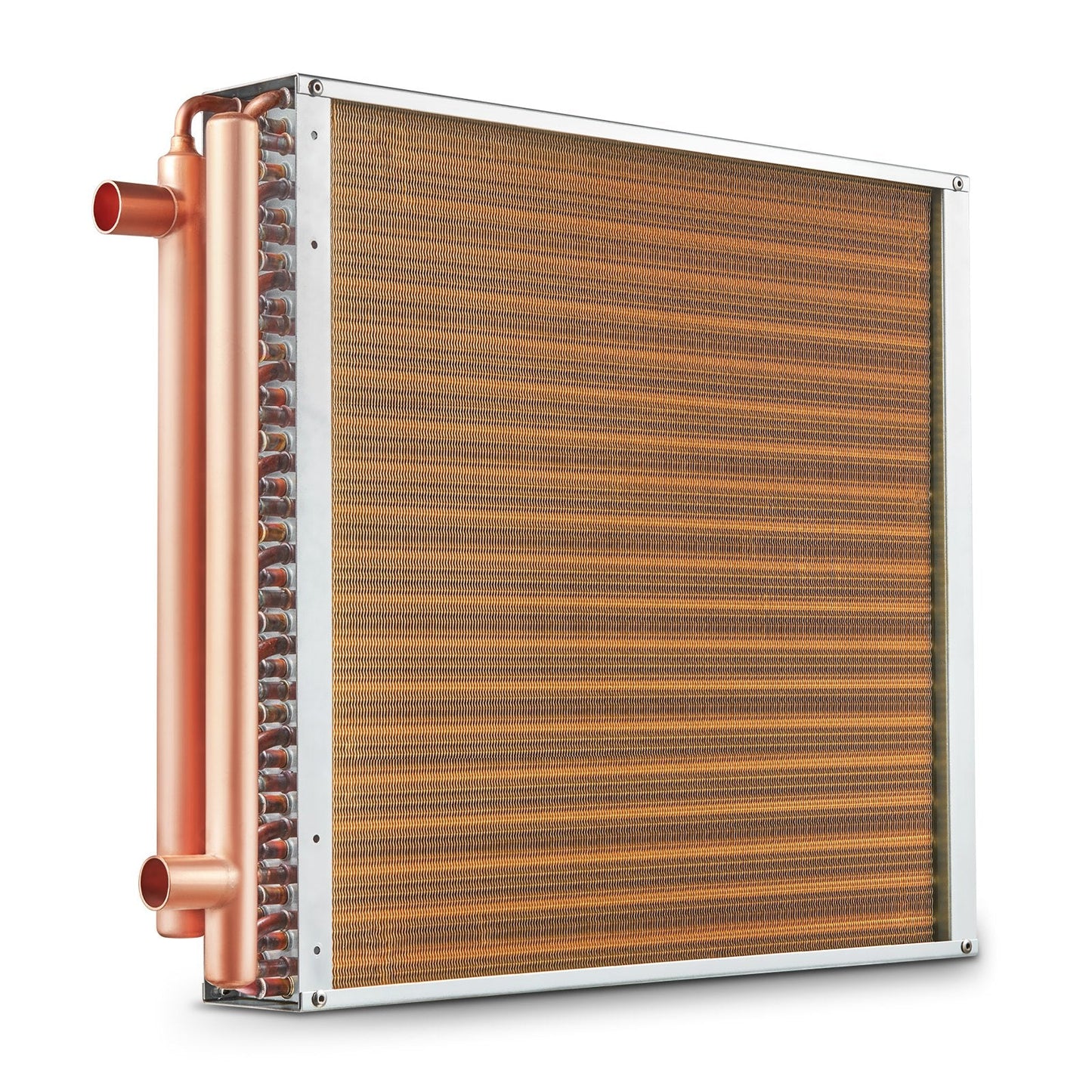 High-Efficiency 50.8 x 50.8 cm Water to Air Heat Exchanger with Copper Ports