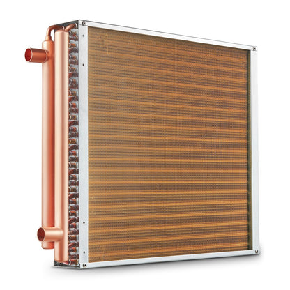 High-Efficiency 50.8 x 50.8 cm Water to Air Heat Exchanger with Copper Ports