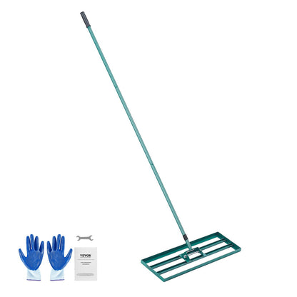 VEVOR Lawn Leveling Rake, 30"x10" Level Lawn Tool, Heavy-duty Lawn Leveler with