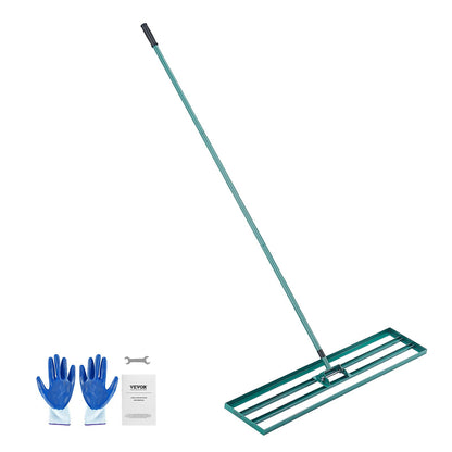 VEVOR Lawn Leveling Rake, 48"x10" Level Lawn Tool, Heavy-duty Lawn Leveler with