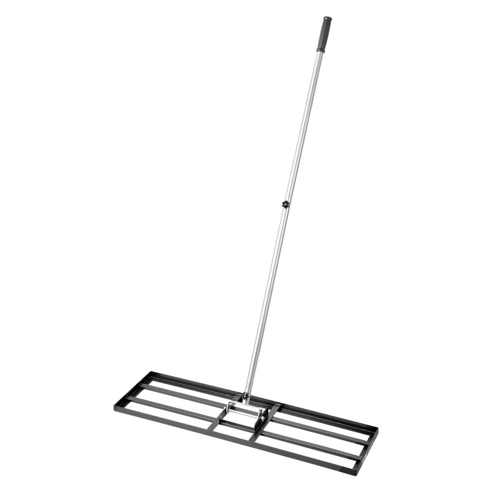 254 x 914 mm Lawn Leveling Rake 2130 mm Adjustable Handle for Yard Golf Court