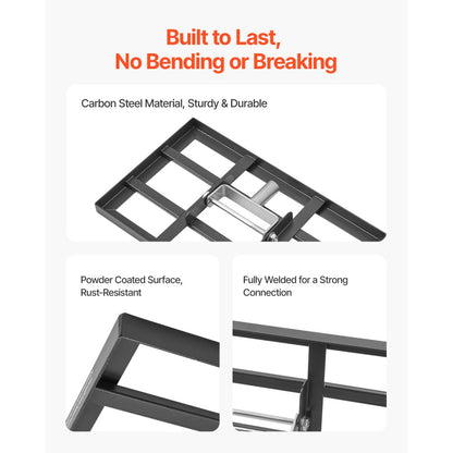 254 x 430 mm Lawn Leveling Rake 1980 mm Adjustable Handle for Yard Golf Court