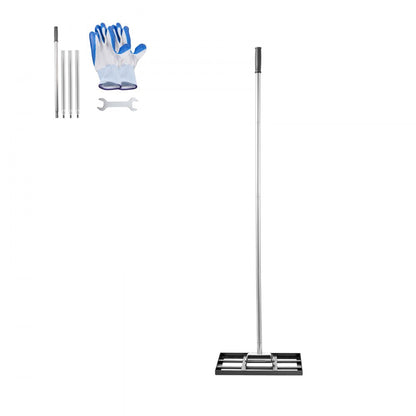 254 x 430 mm Lawn Leveling Rake 1980 mm Adjustable Handle for Yard Golf Court