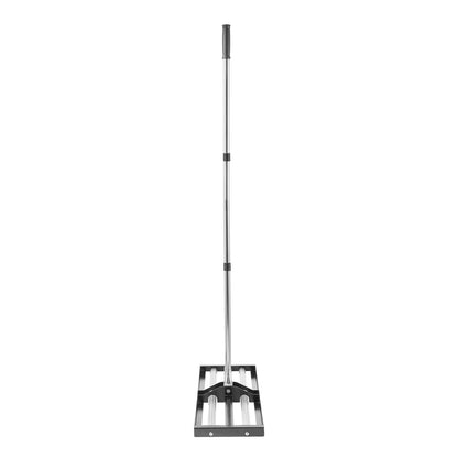 Updated Lawn Leveling Rake with Roller, 30" x 10" Stainless Steel Lawn Leveler with 83.9" Adjustable Handle, Heavy Duty Yard Leveling Rake, Effort Saving Lawn Leveling Tool for Yard Golf Court