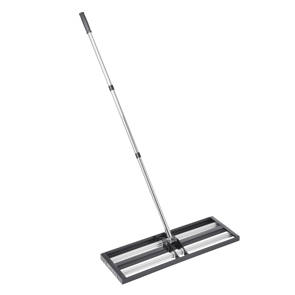 254 x 762 mm Lawn Leveling Rake with 2130 mm Adjustable Handle for Yard Garden