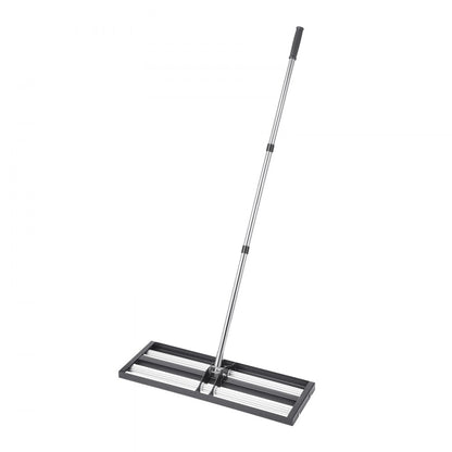 254 x 762 mm Lawn Leveling Rake with 2130 mm Adjustable Handle for Yard Garden