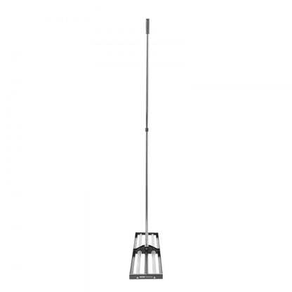 254 x 1219 mm Lawn Leveling Rake with 2130 mm Adjustable Handle for Yard Garden